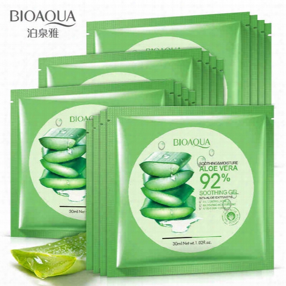Bioaqua Natural Aloe Soothing Gel Moisturizing Mask 30g Aloe Hydrating Nutritious Natural Moisturizer Cream Skin Care Cosmetics