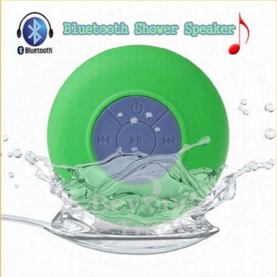 Bts-06 Portable Waterproof Wireless Bluetooth Speaker Shower Car Handsfree Receive Call & Music Suction Phone Mic With Paper Package