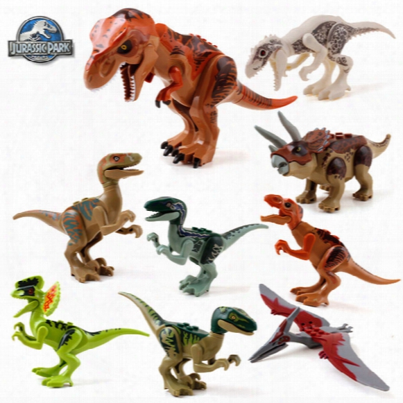 Building Blocks Super Heroes Avengers Jurraassic World Park Minifigures Jurrassic Park Dinosaur Bricks Mini Figures Toys