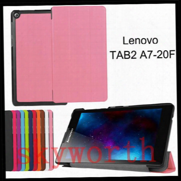 For Lenovo Tab 2 A10-70 Tab 3 8 Plus 7 Essential 710f 730m 730 Tab4 8 8504f Folio Flip Leather Case Smart Cover