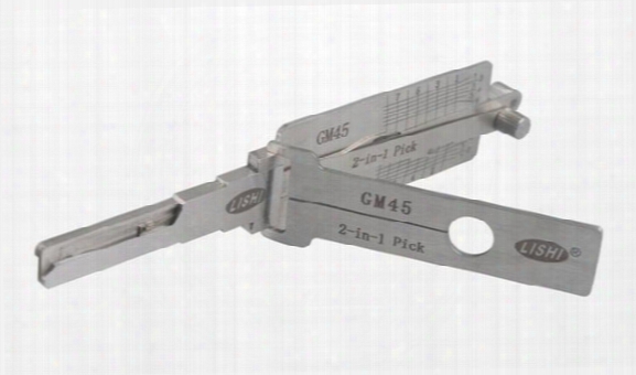 Free Shipping Lishi Gm45 2-in-1 Auto Pick And Decoder For Holden Locksmith Tool Lock Pick Tool Auto Pick Tool Unlock Tool