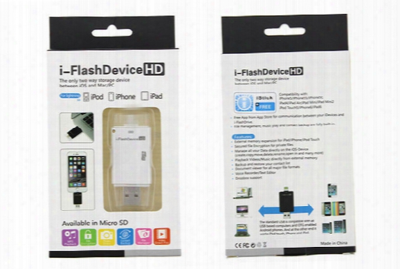Free Shipping Wholesale I-flash Drive Tf Sd Memory High Speed Card Reader For Iphone7/6s/5s/5c/5
