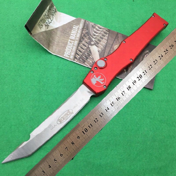 Microtech Halo Halo V Strong Elasticity D2 Automatic Knife Blade Air T6 Aluminum Handle 1 Pcs Free Shipping