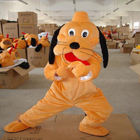 Mig Dog Goofy Mascot Fancy Dress Cartoon Costume Adult Size Epe Suit Walking Big Head Doll