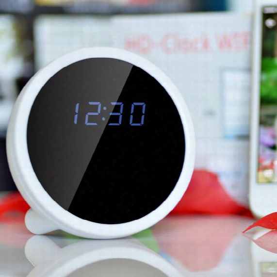 New Arrival 1080p Wifi Clock Camera Home Security Surveillance Cameras Spy Hidden Camera Motion Detection Supports�tf Card Up�to�32gb