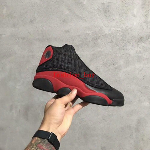 Online Wholesale Retro 13s Bred Black True Red Real Carbon Fibre Basketball Shoes Discount Size Eur 41-47 Free Shipping