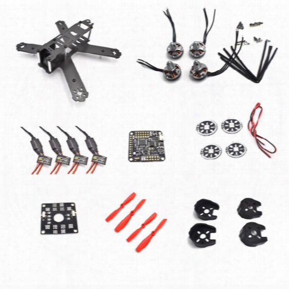 Qav210 210 210mm Carbon Fiber Frame Kit Naze32 6dof 12a Esc Ml2204s 2300kv Motors For Rc Quadcopter Racing Cross Drone Kit +