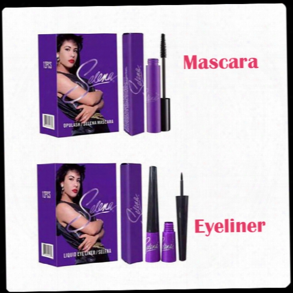 Selena Mascara Eyeliner Opulash Mascara Liquid Eyeliner Black Makeup Eye M160 E161 Christmas Stock
