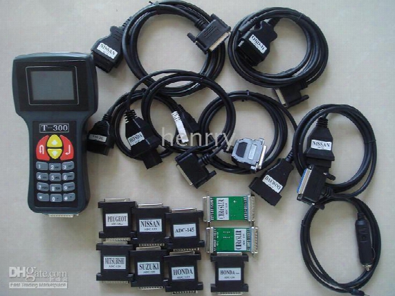 T300 Key Programmer V16.8 Newest Version T 300 T-code Automam Transponder Key Lastest Version Blue Black Color Many Kinds Of Languages