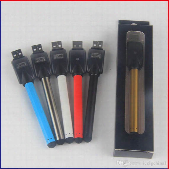 Vape Pen Ecig Vaporizer 510 Thread Bud Touch Battery Mini Slim O Pen Buttonless Auto Battery For Ce3 Tank Cartridge Atomizer Vape Cartridge