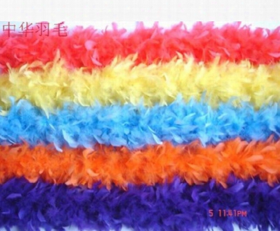 Wholesale 10pcs 2m 38g 48g 60g 80g Feather Scarves Flower Bouquets Length Marabou Feather Boa Craft Wedding Party Christmas