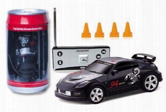 Wholesale- 24pcs Wholesale 1:63 Rc Mirco Mini Radio Control Car New 4-direction Remote Controller Car Coke Can Racing