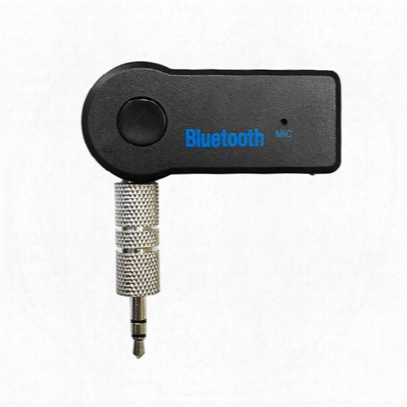 Wholesale- Car Styling Details About Wireless Bouetooth 3.5mm Aux Audio Stereo Music Home Car Receiver Adapter Mic Latest Styles @#117