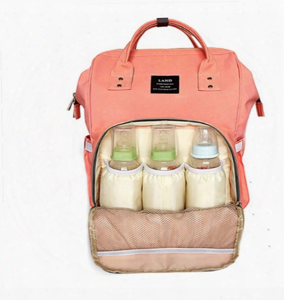 Wholesale- Fashion Mummy Maternity Nappy Bag Brand Large Capacity Baby Bag Travel Backpack Desiger Nursing Bag For Baby Care