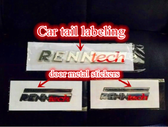 Wholesale Free Shipping High Quality New Renntech Metal Car Stickers Car Accessories For Mercedes Amg C63