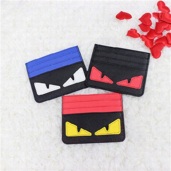Wholesale- Mini Monster Eyes Women Wallets With Card Holder Fashion Womens Wallet And Purse Small Short Cartoon Purses Dollar Price