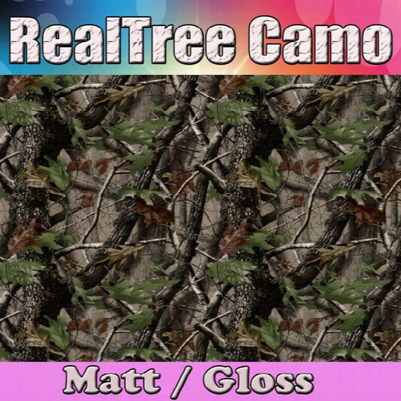 2016 Realtree Camo Vinyl Wrap Real Tree Leaf Camouflage Mossy Oak Car Wrap Film Foil For Vehicle Skin Styling Covering Foil 1.52x30m/roll