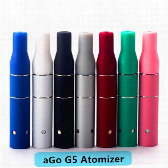 2016 Smoke Dry Herb Chamber Cartridge Vaporizer Ago G5 Atomizer Clearomizer For Wind Proof E-cigarette Dry Herb Vaporizer G5 Pen Dhl Free