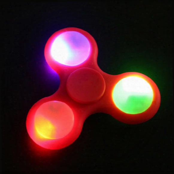 2017 Led Fidget Spinner Led Light Hand Finger Spinner Fidget Abs Spinner Edc For Autism And Adhd Relief Focus Anxiety Stress Toy