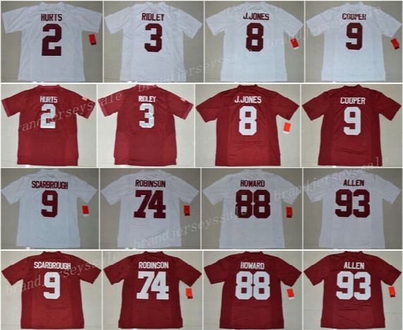 2017 Ncaa Men's Alabama Crimson Tide 9 Amari Cooper Bo Scarbrough Ridley Cam Robinson Jalen Hurts Jonathan Allen Julio Jones O.j Howard