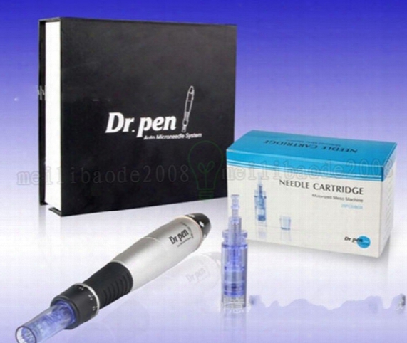 2017 New 6 Speed Derma Pen Electic Auto Micro Needle Therapy Dr.pen Vibrating Dermapen Dermastamp 12/24/36 Needles Pen Myy