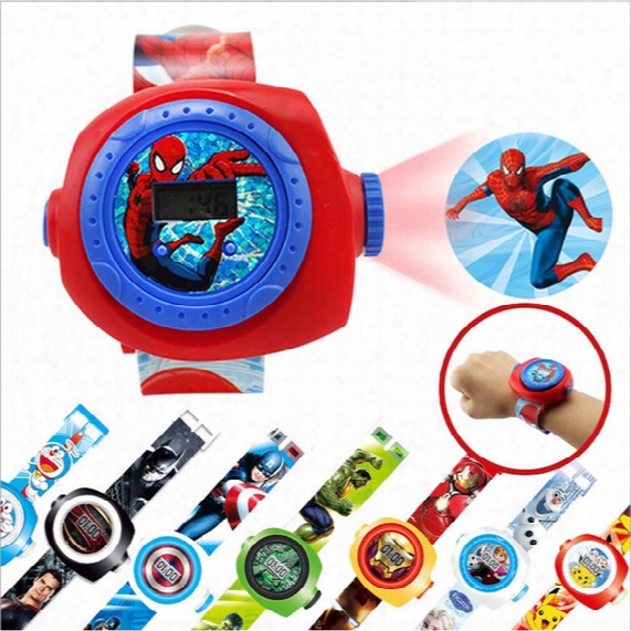 2017 New Kids Watch 20 Different 3d Photos Showing Cartoon Style Children Projection Watch , Dhl Free Shipping