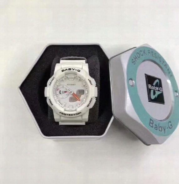 2017 New Model Lovers G Sports Watches Baby-g Women Watch Ga110 Men Autolight Ga185wristwatch Couples Watches G100 Original Heart Box