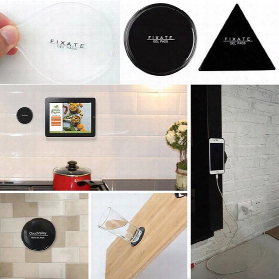2017 Supreme Fixate Gel Pad Strong Sticky Anti Slip Car Dashboard Wall Sticker Pads Mat Silica Car Mobile Phone Holder Vs Flourish Lama