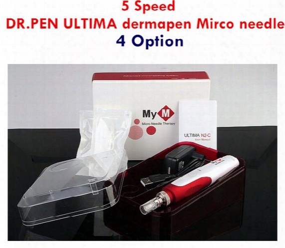 5 Speed 3piece Auto Electric Mirco Needle Derma Pen Dr.pen Ultima Dermapen With 2 Pcs Needle Cartridges