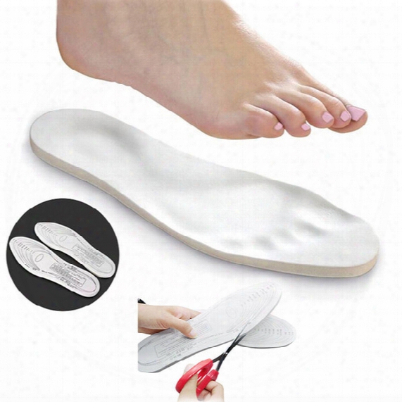 60pairs Unisex Adjustable Memory Foam Insoles Full Size Foot Care Comfortable Pain Relief Shoe Insole Breathable Absorbing Orthotic Arch