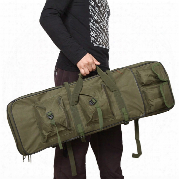 85cm / 33.5&quot; Outdoor Hunting Tactical Bag Shotgun Square Carry Bag Gun Protection Bag Case Camping Backpack Y0622