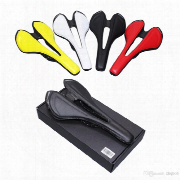 All Carbon Fiber Mountain Bike Rroad Bike Bicycle Hollow Light Cushion Saddle Bicycle Cushion Bicycle Parts