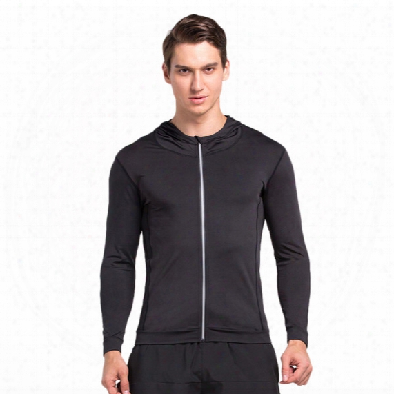 Autumn And Winter Outdoor Sports Men Long-sleeved Cardigan Fast Dry Tight Compression Sports Training Clothess