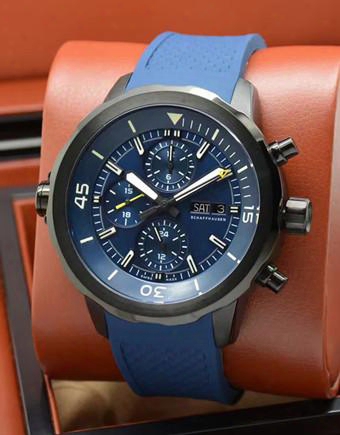 Classic Men's Watch Multi-color High-grade Rubber Strap Stainless Steel Polishing Case Automatic Mechanical Movement Diameter 47mm Double Ca