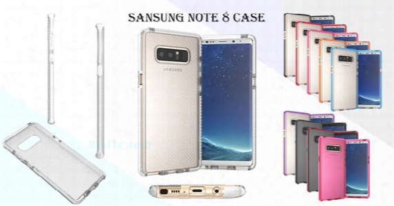 For Samsung Note8 Case Carbon Fiber Soft Tpu Back Cover Phone Cases For Samsung Note8 With Pe Bag