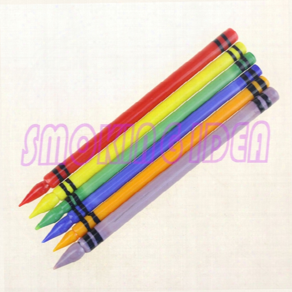 Glass Oil Dabber Smoking Carb Cap Dabber Pencil Picker Wax Dabber Made Of Borosilicate 5colors Mixed For Oil Rig
