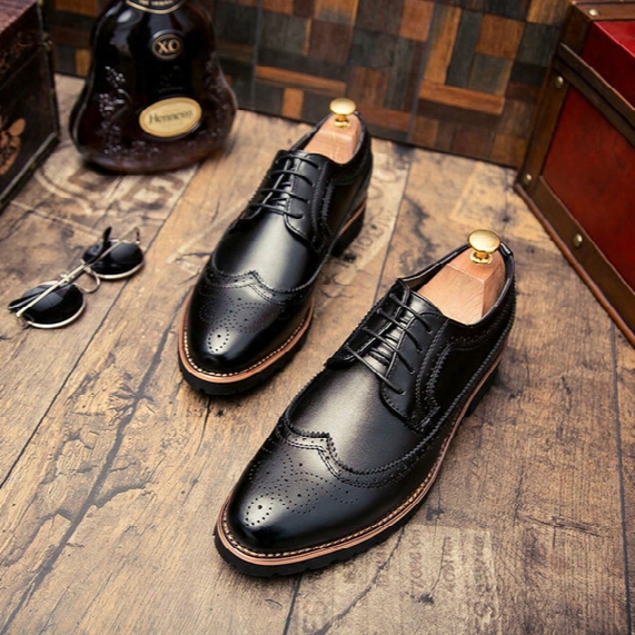 In The Spring Of 2017, Bullock Carved The British Style Hair Stylist Casual Shoes, Men's Shoes