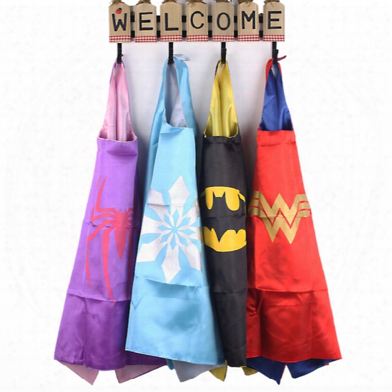 Kids Cape 70*70 Cm Size Superhero Cartoon Cape For Children Cosplay Costumess Play For Fun Wears Clothing Free Shipping