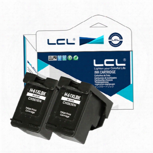 Lcl 61xl Ch563wn 61 Xl Ch 563 Wn (2-pack) Ink Cartridge Compatible For Hp Deskjet D1000/1050/2000/2050/2510