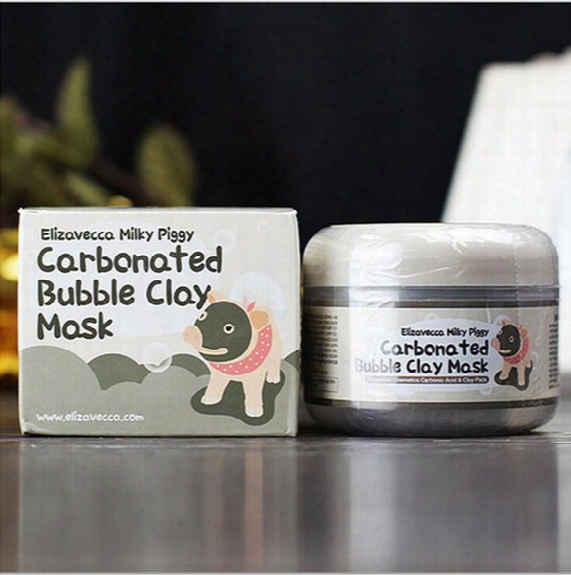 Milky Piggy Carbonated Oxygen Bubble Clay Mask 100g Remove Blackhead Acne Purifying Pores Face Care Facial Sleeping Mask Elizavecca