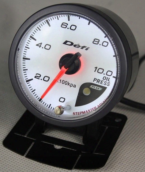 New 60mm Defi Style Of Meter Cr Stepper Motor Oil Pressure Gauge /with Sensor Gauge/auto Meter