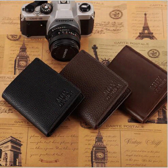 New Arrival Multiple Layers Pu Business Imitation Mens Wallets Fine Bifold Brown Black Pu Leather Credit Card Party Traver Wallet For Men