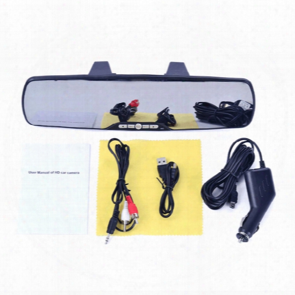 Rearview Mirror Video Recorder Crash Camcorder G-sensor Full Hd 1080p Black Box Dashcam Car Dvr Box Carcam 12 Wide Angle G-sensor
