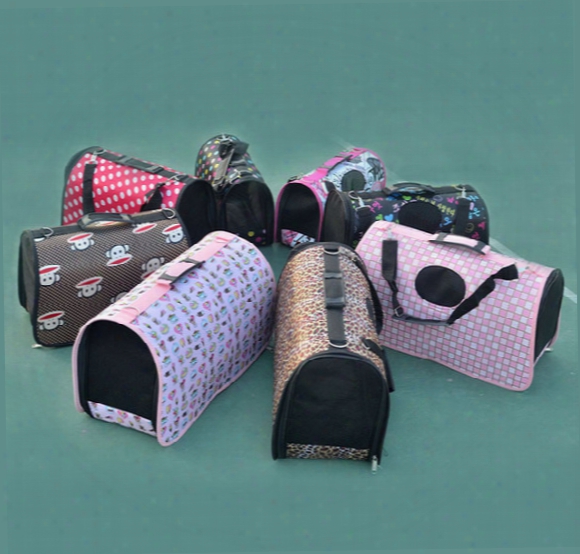 Single Shoulder Foldable Pet Bag Outing Travel Portable Bag Ventilation Fashion Dog Cat Carrying Bag Free Shipping