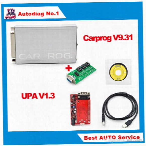 Stock Car Prog Full V9.31/v7.28 Professional Carprog Repair Tool + Upa Usb Programmer V1.3 In One Package Ecu Programming