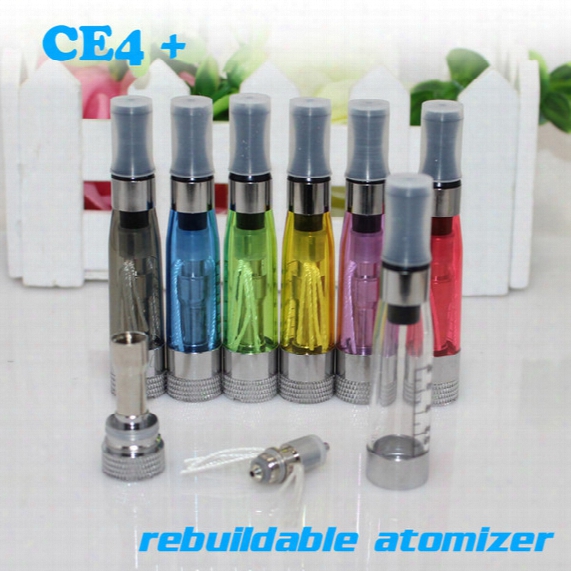 Top Quality Ce4+ Ce4s Crebuildable Atomizer Clearomizer Ce4 Ce5 Cartomizer Ce4 Plus Rebuildable Coil Electronic Cigarette Vapor Ego Atomizer