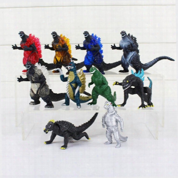 10pcs/set Movie Godzilla Action Figure Toy Collect Toy 8cm Free Shipping Retail