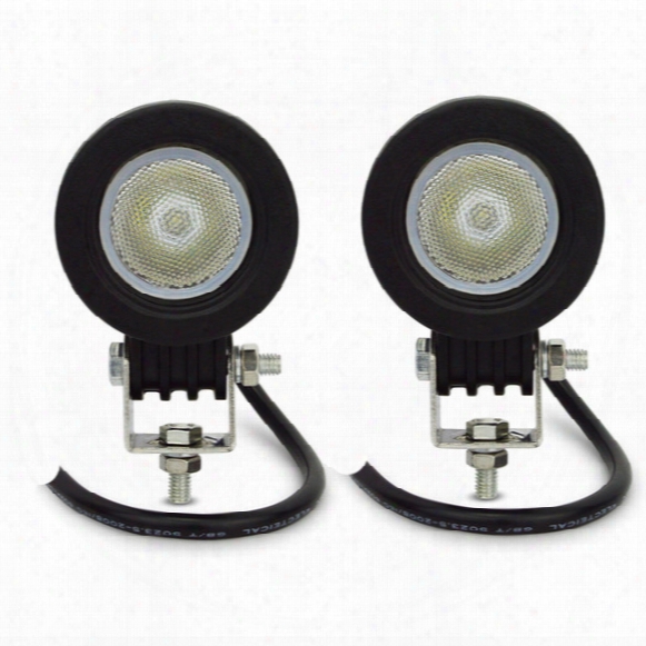 2 Pieces Free Shipping 12v 24v Dc 2inch 10w Cree Waterproof Automotive Motorcycle Bike Atv Led Work Light