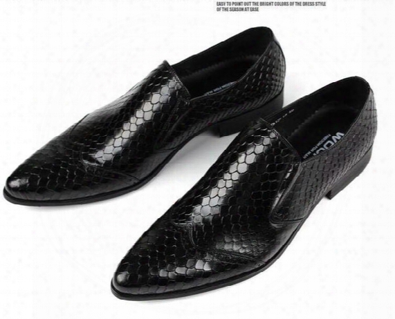 2017 Hot Style Fashion Men Formal/dress Commercial Genuine Leather Carved Breathable Bussiness Slip-on Brown/black High Top Quality Zx80