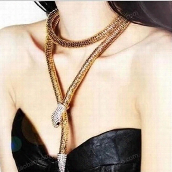 20pcs Temptation Flexible Bendable Snake Jewelry Necklace Choker Bracelet Scarf Holder Bendy Chain Waist Chain F150